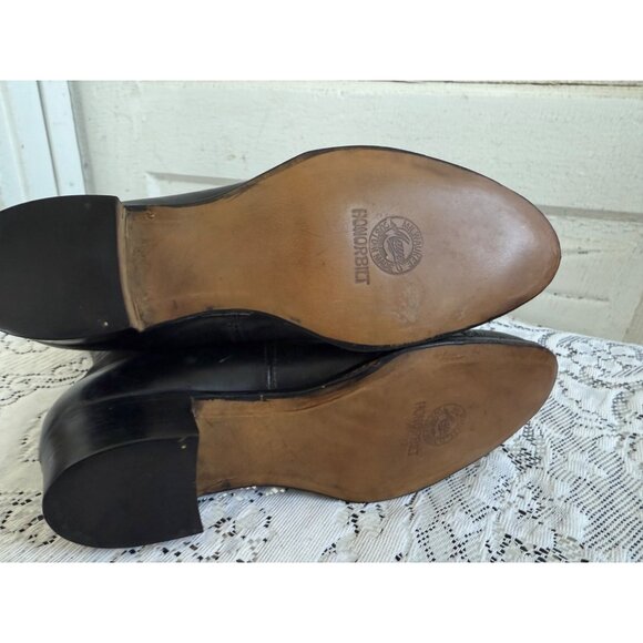 Antique 1910s Edwardian Womens Black Leather High Lace Up Boots sz-4-5 - Picture 14 of 16